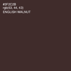 #3F2C2B - English Walnut Color Image